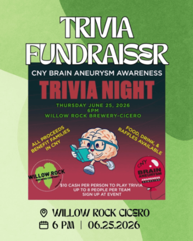 CNY Brain Aneurysm Awareness Special Trivia Night